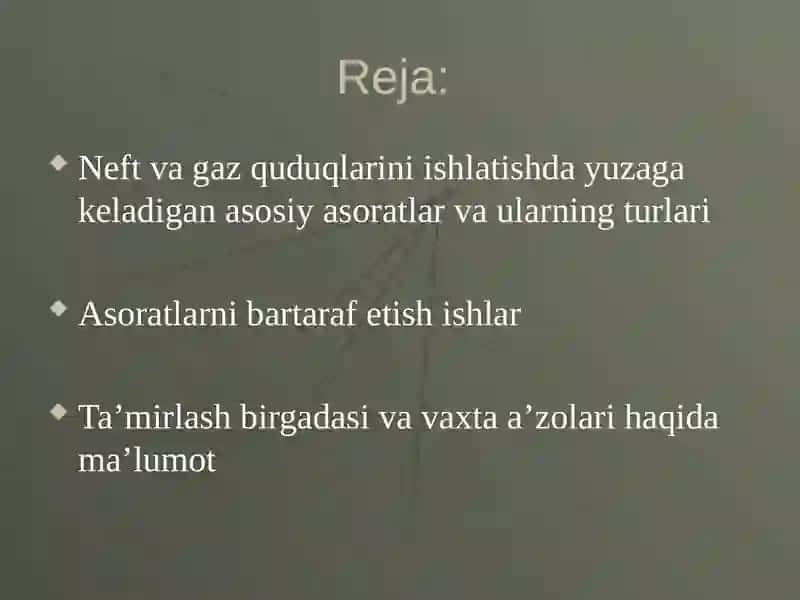 Neft va gaz quduqlarini ishlatishda yuzaga keladigan asosiy asoratlar 2