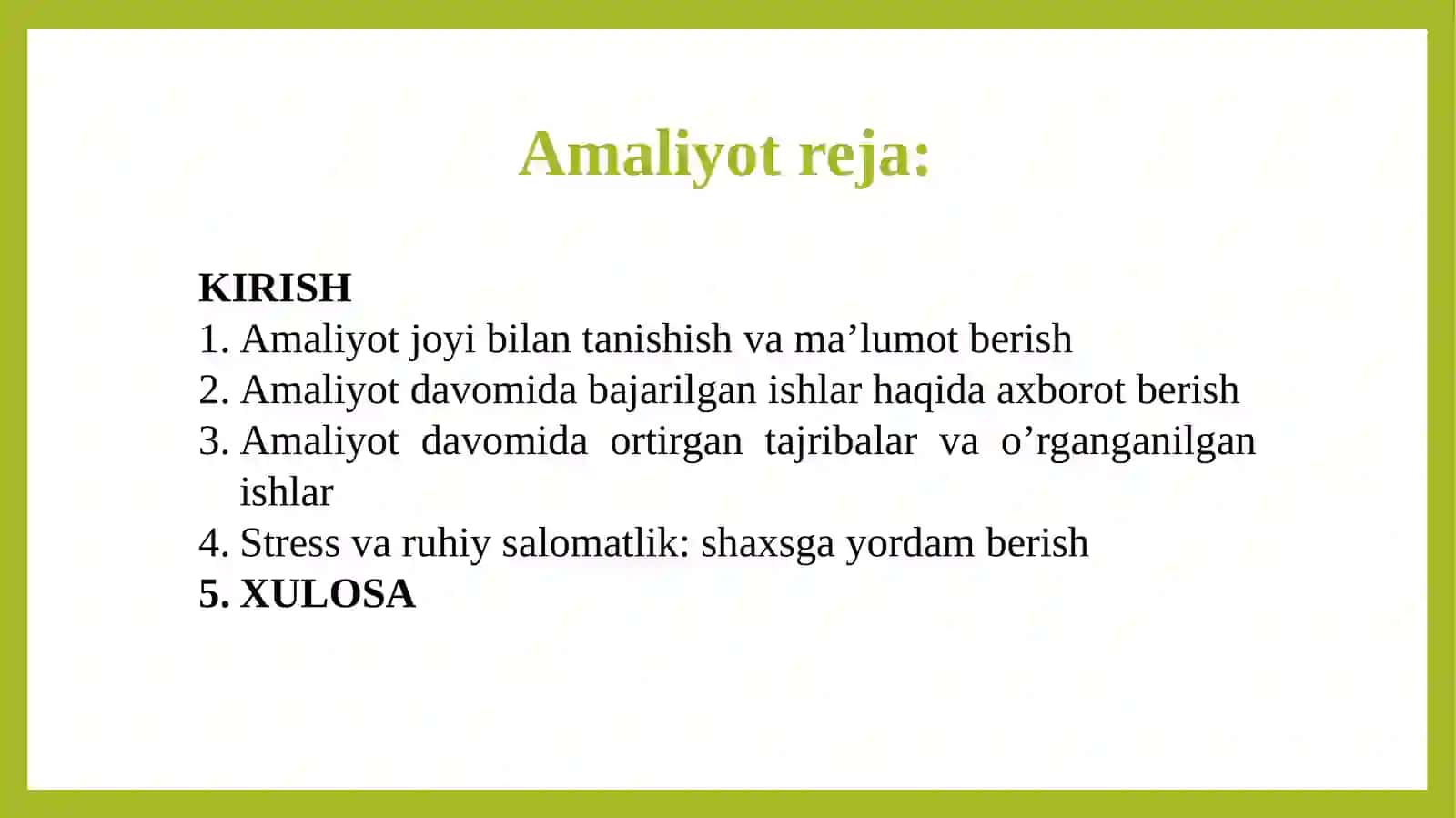 Stress va ruhiy salomatlik shaxsga yordam berish 2