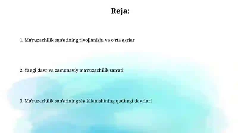 Notiqlik sanʼatining shakllanish tarixi 2