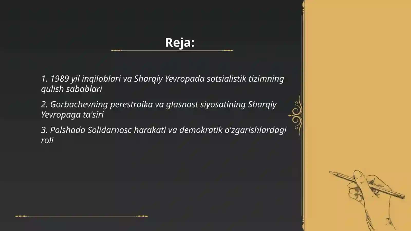 Sharqiy Yevropa mamlakatlarida demokratik inqiloblar va sotsialistik lagerning parchalanishi 2