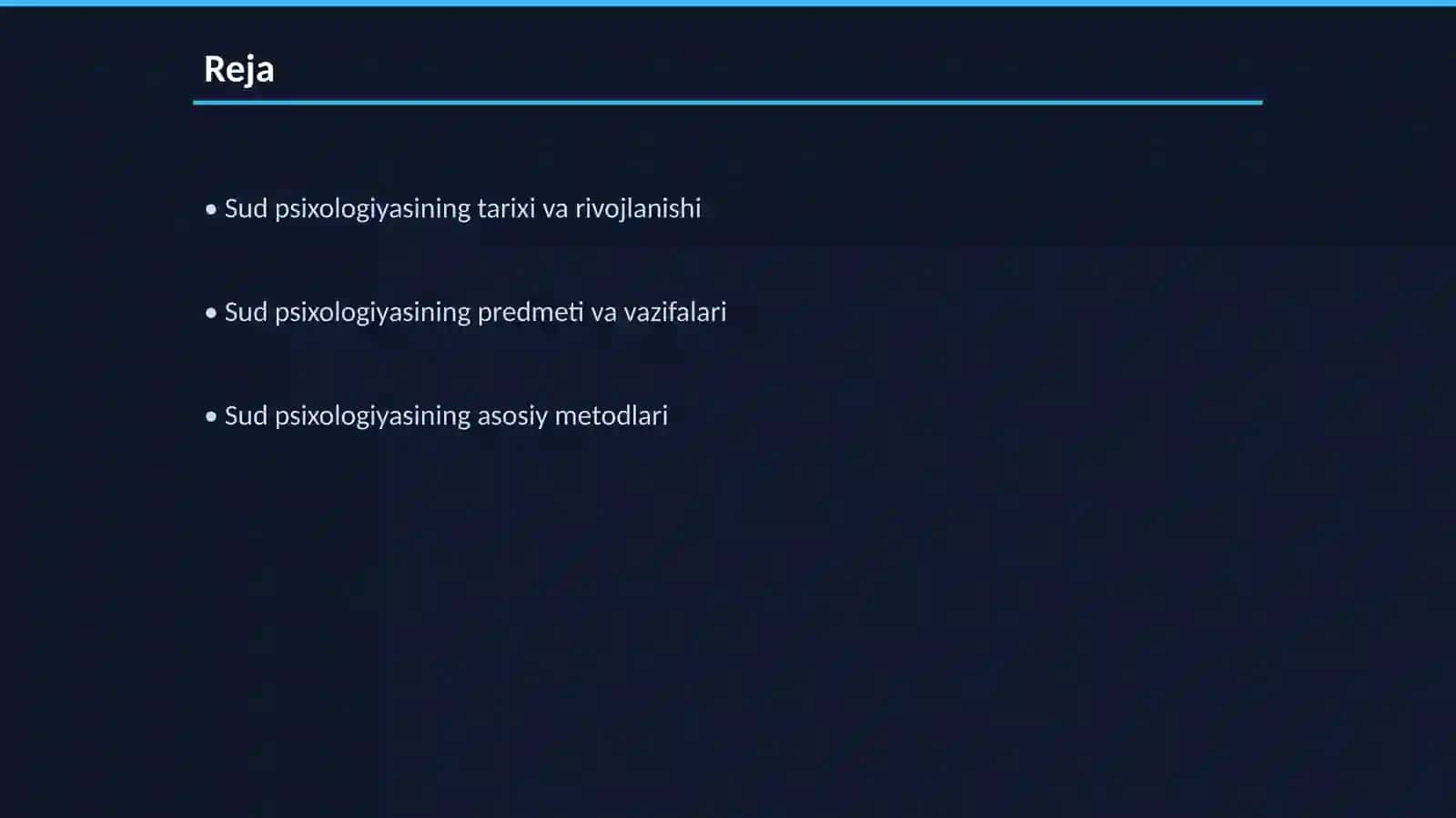 Sud psixologiyasi va psixiatriyasiga kirish 2