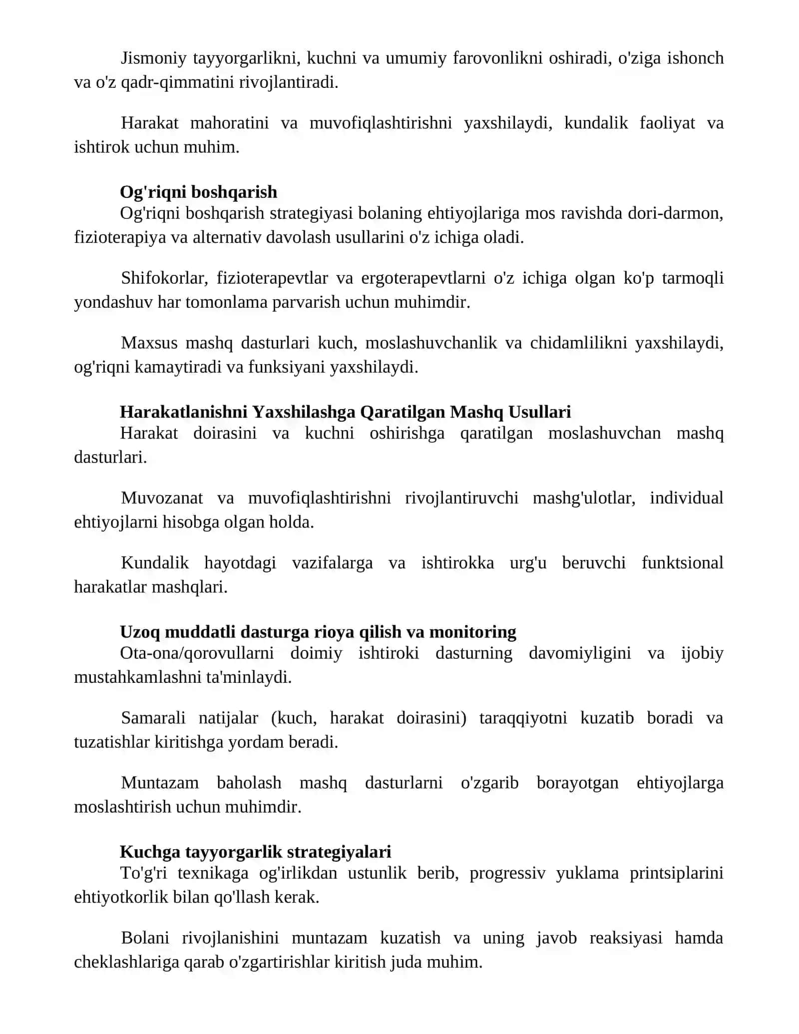 Tayanch harakat apparati funksional nuqsonlari boʻlgan bolalarning jismoniy tarbiyasi 2