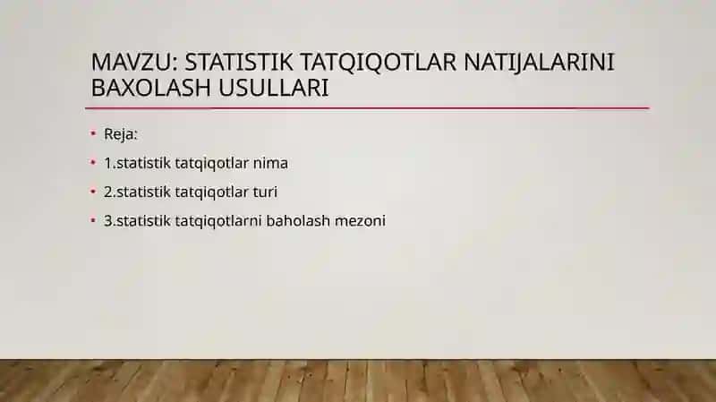statistiktatqiqotlarnatijalarinibaxolashusullari 2