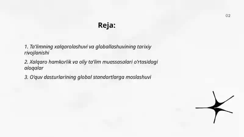 Talimning xalqarolashuvi va glaballashuvi 2
