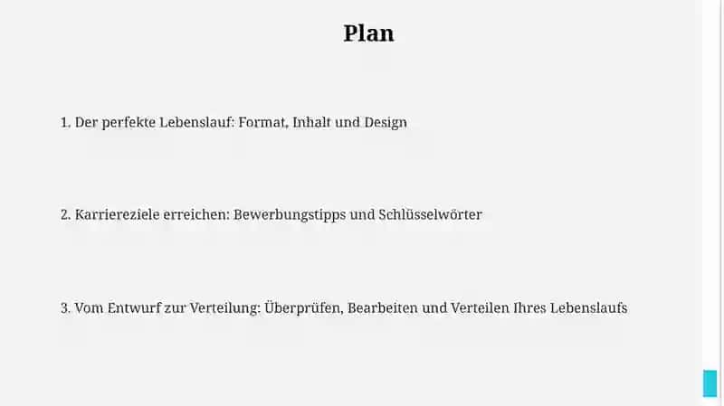 Der perfekte Lebenslauf 2