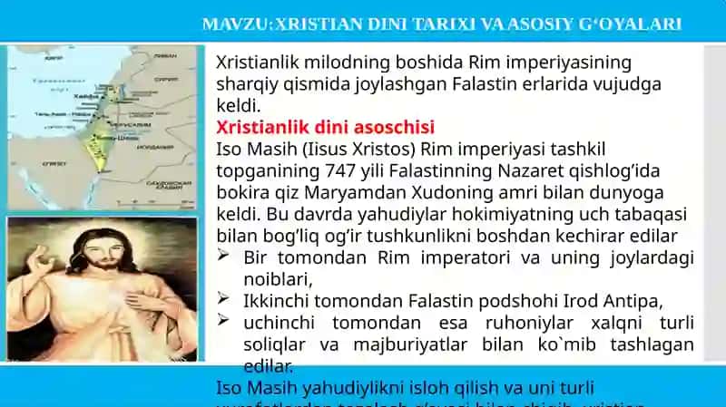 XRISTIAN DINI TARIXI VA ASOSIY G‘OYALARI 2