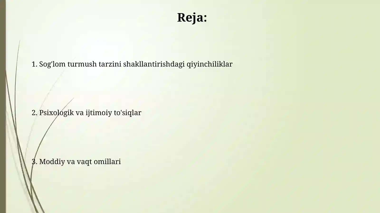 Sog'lom turmush tarzini shakllantirishning muammolari 2