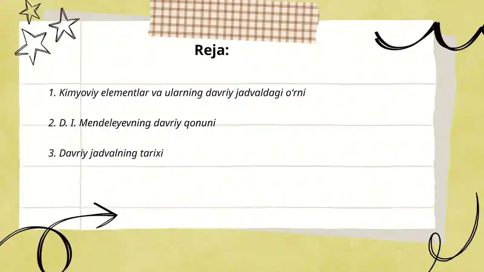 D. I. Mendeleyev davriy qonuni va davriy sistemasi 2