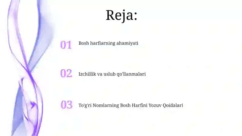 Bosh harflar imlosi 2