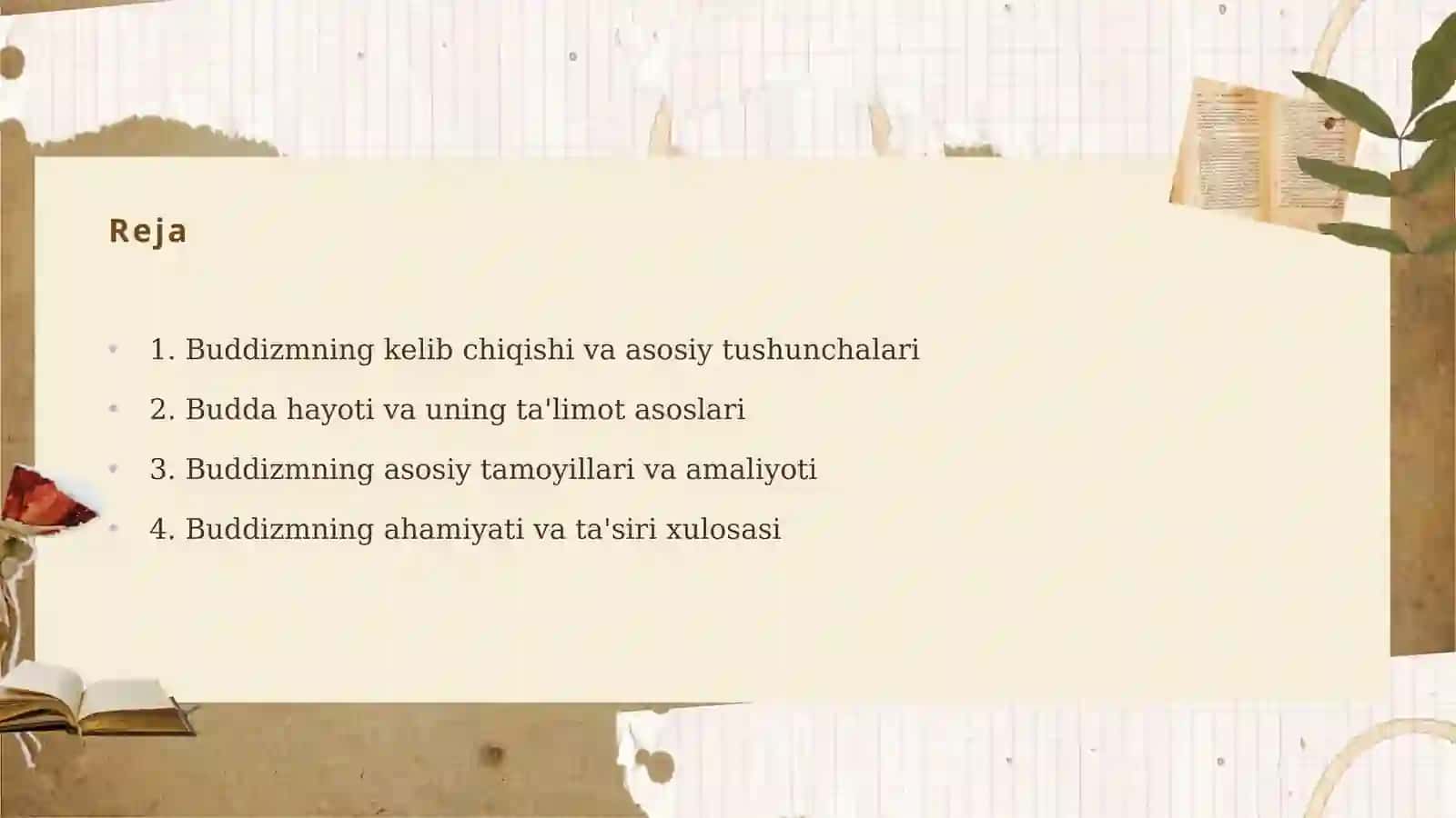 Buddizmning kelib chiqishi va asosiy tushunchalari 2