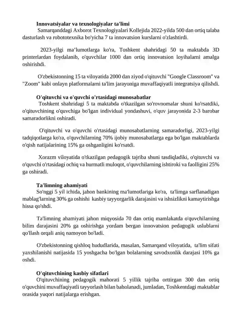 MTT da tarbiyachi va uning jamiyatda tutgan orni 2
