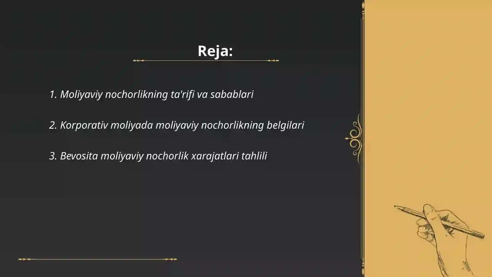 Korporativ moliya 2