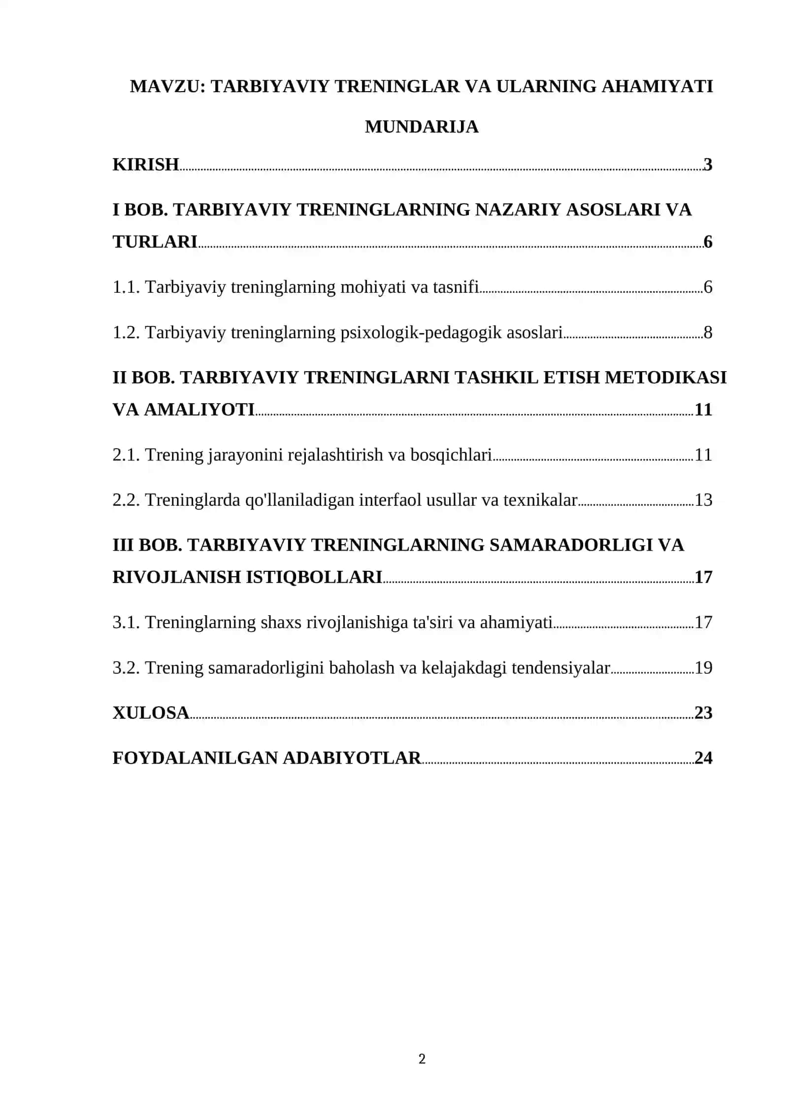 TARBIYAVIY TRENINGLAR VA ULARNING AHAMIYATI 2