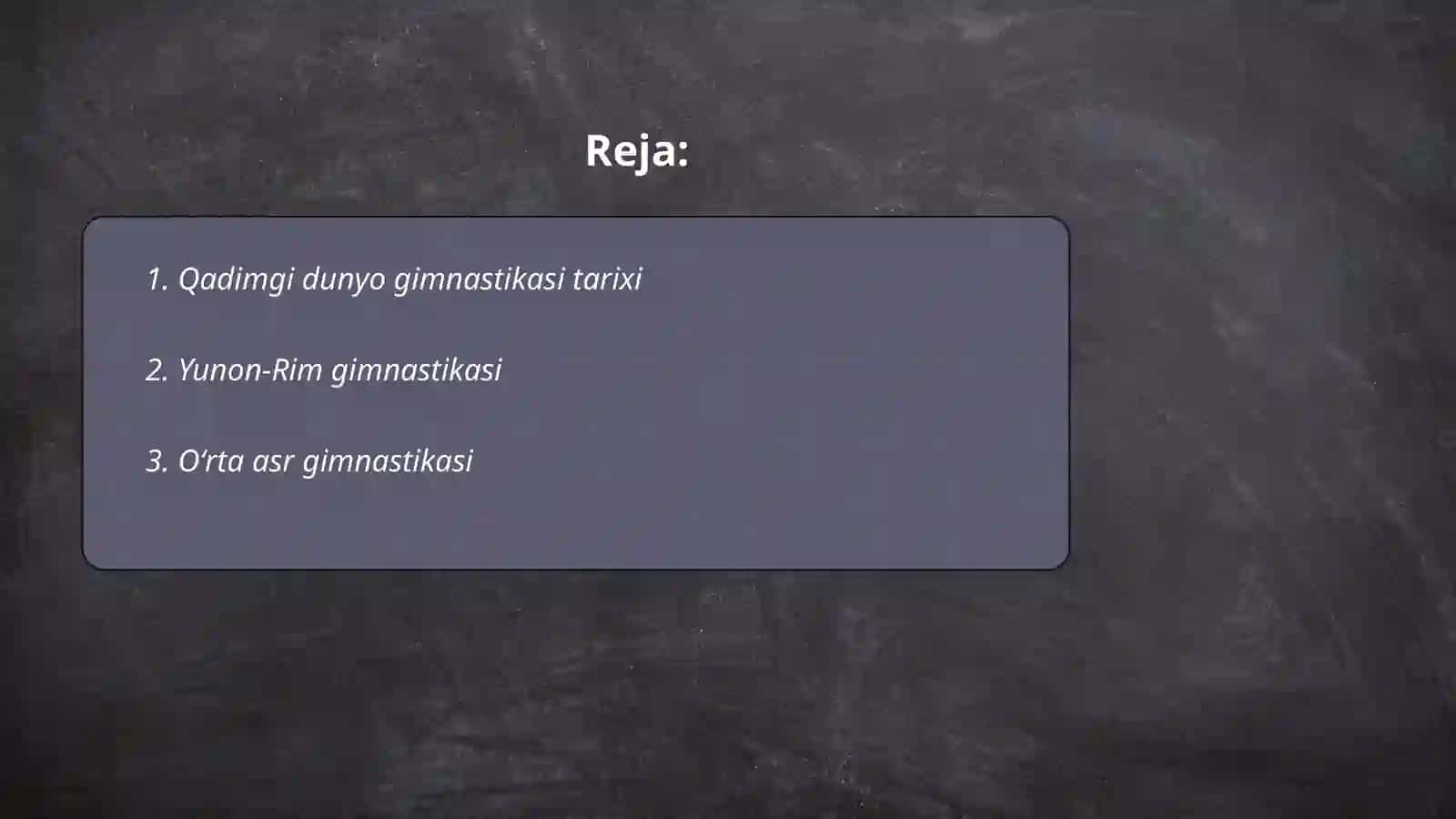 Gimnastika rivojlanish tarixi 2