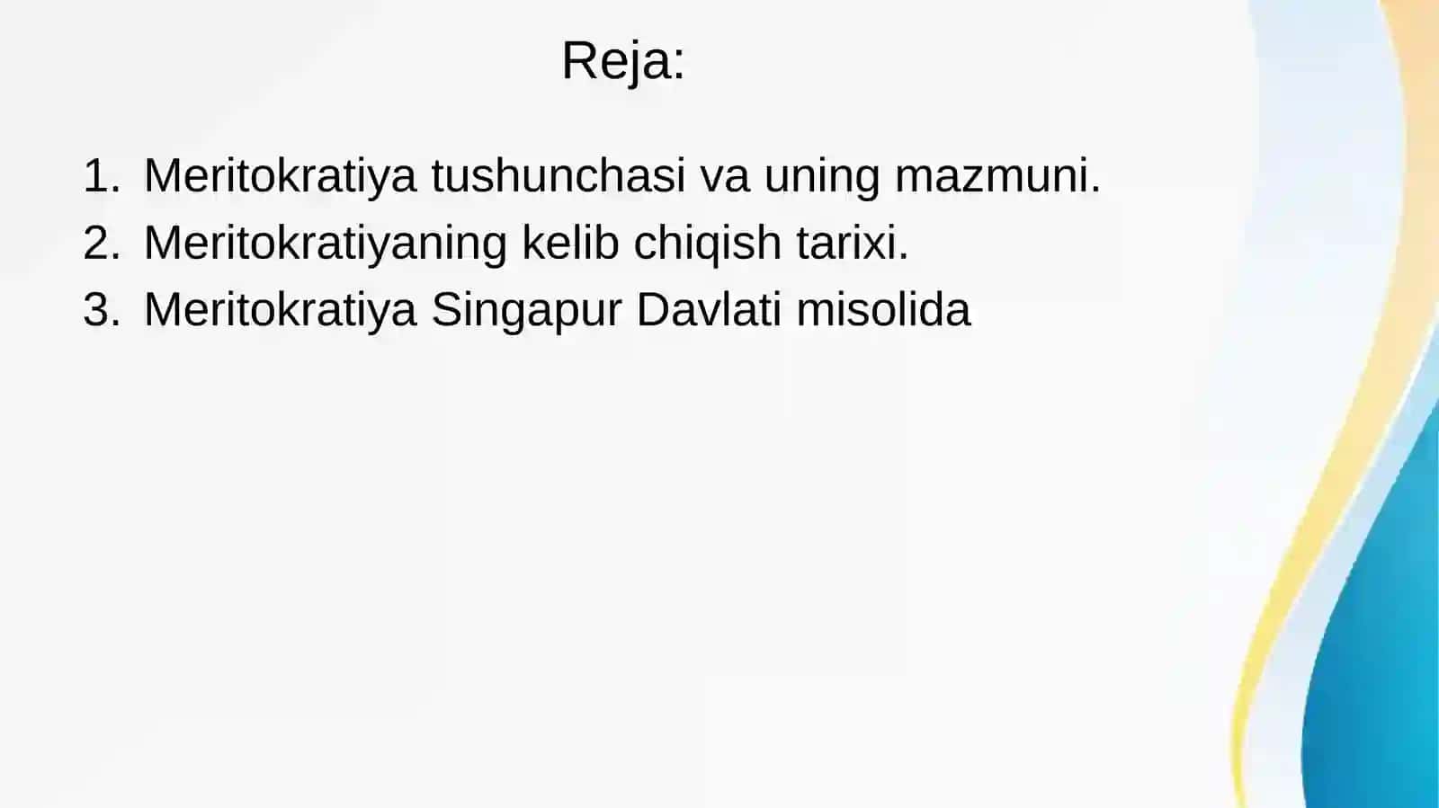 Siyosiy Elitani shakllanishida Meritokratiya tamoyilari 2