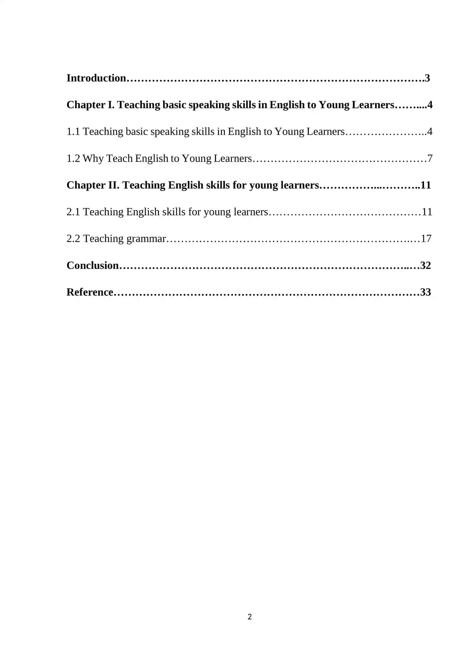 Teaching basic speaking skills in English to Young Learners 2