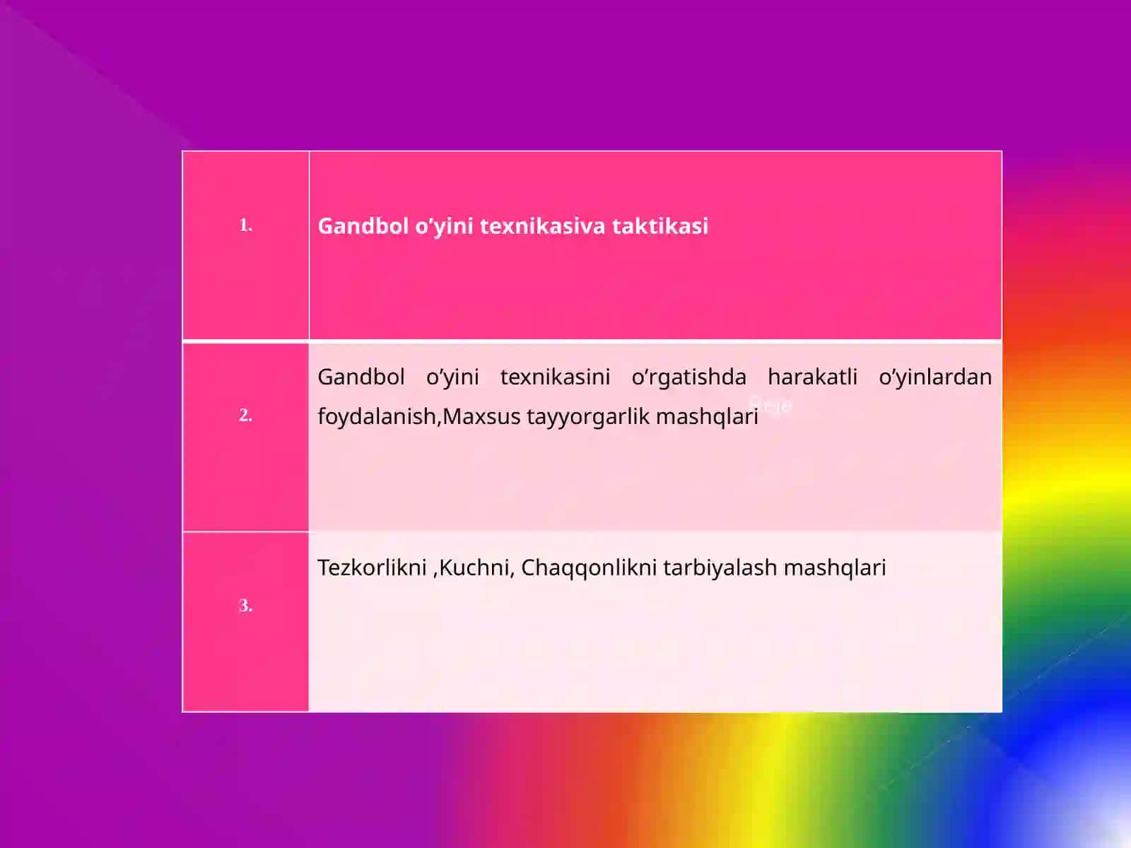 Umumta'lim maktablari jismoniy tarbiya darslari 2