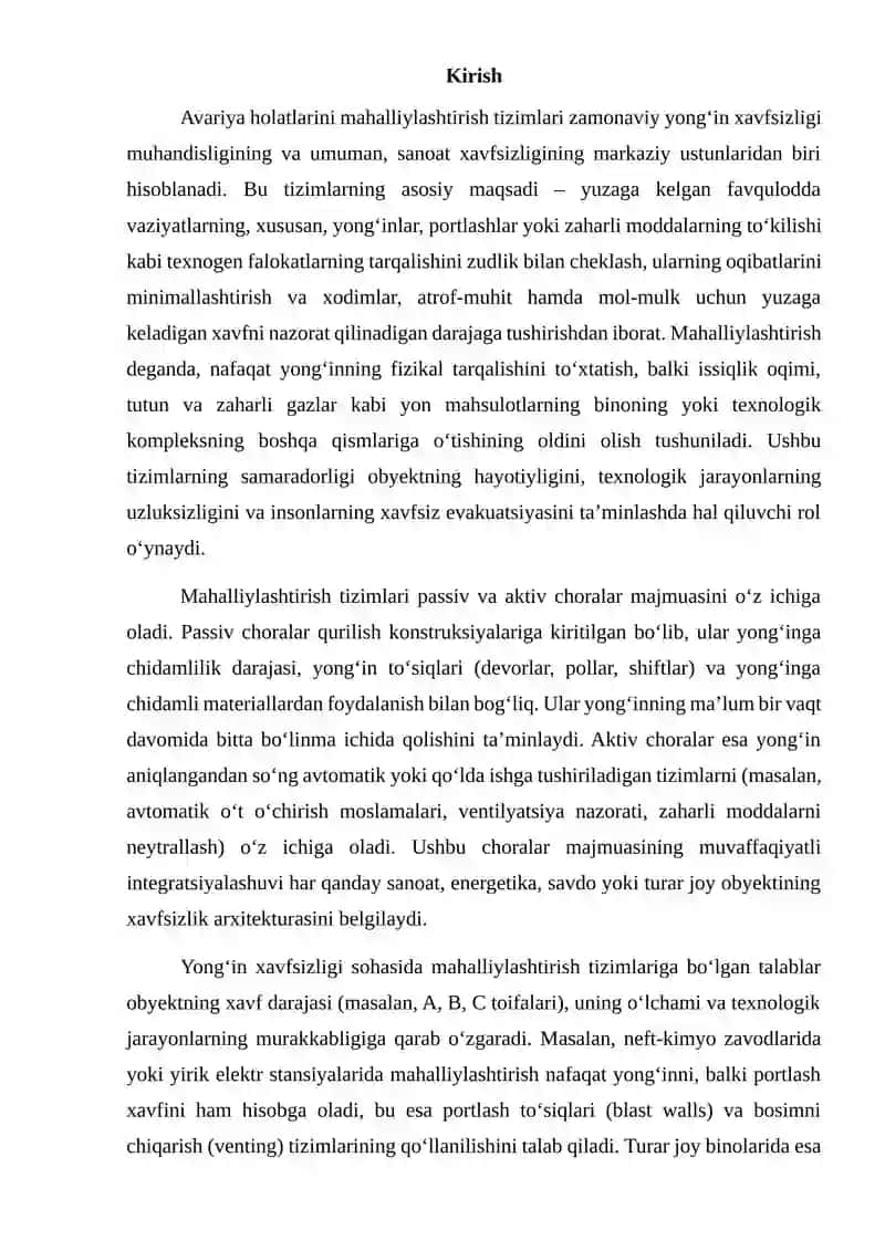 Avariya holatlarini mahalliylashtirish tizimlari 2