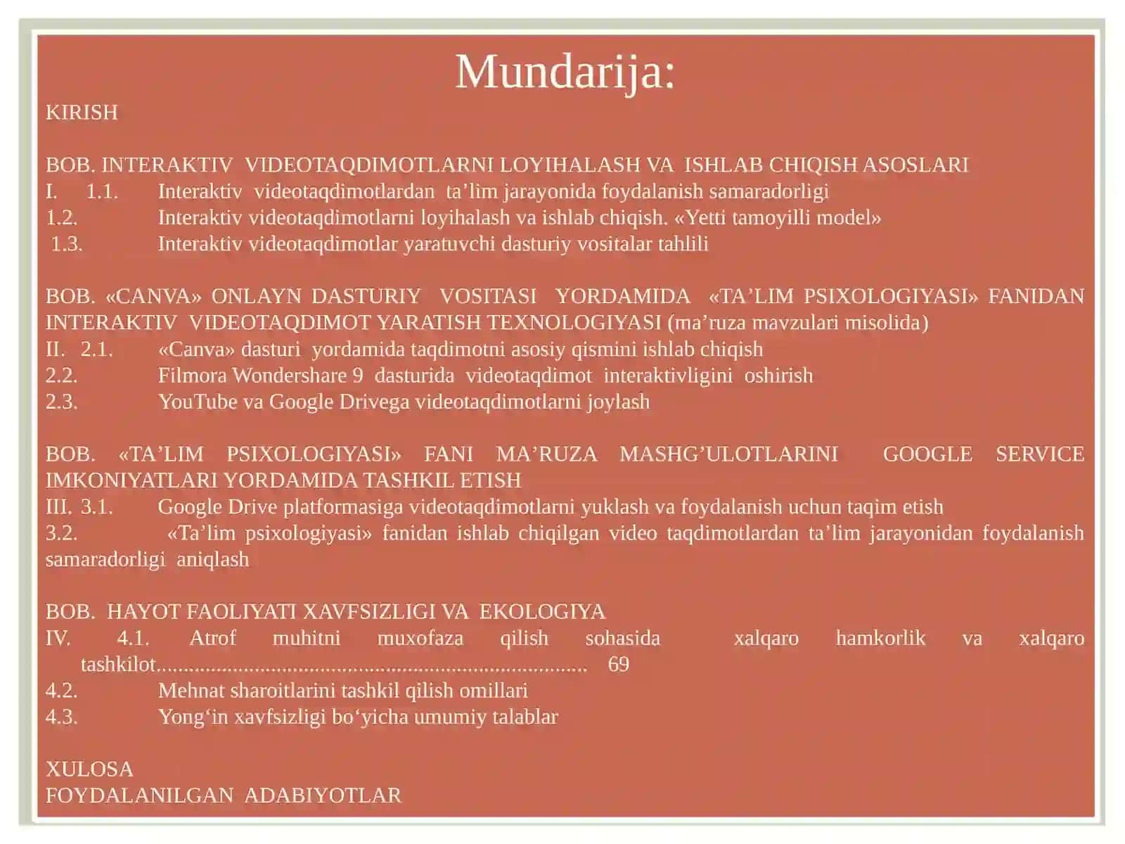 TAʼLIMPSIXOLOGIYASI FANIDAN INTERAKTIV TAQDIMOTLAR ISHLAB CHIQISH 2