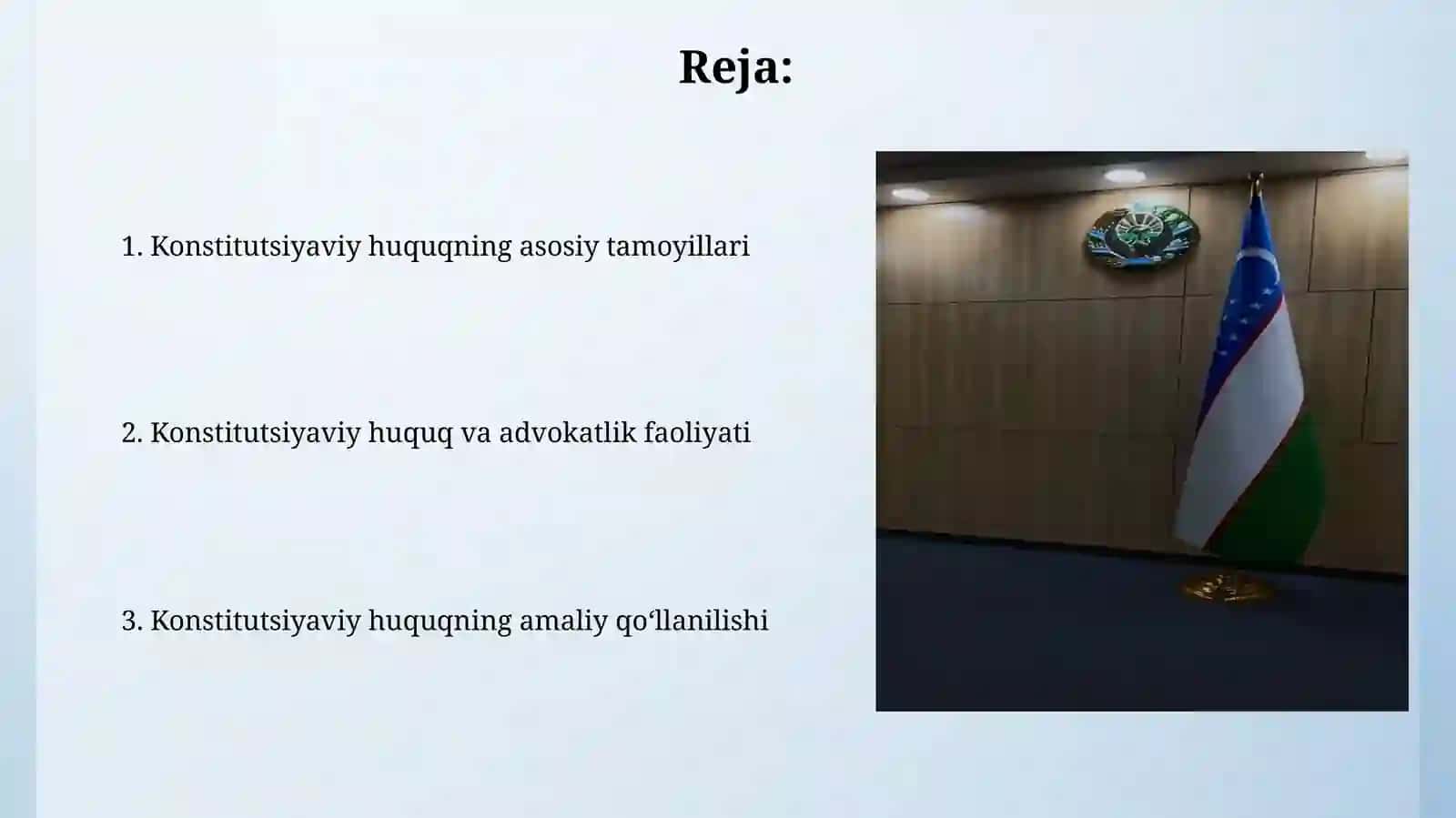 Yurist faoliyatida Konstitutsiyaviy huquqning ahamiyati Ergashev Islom 2