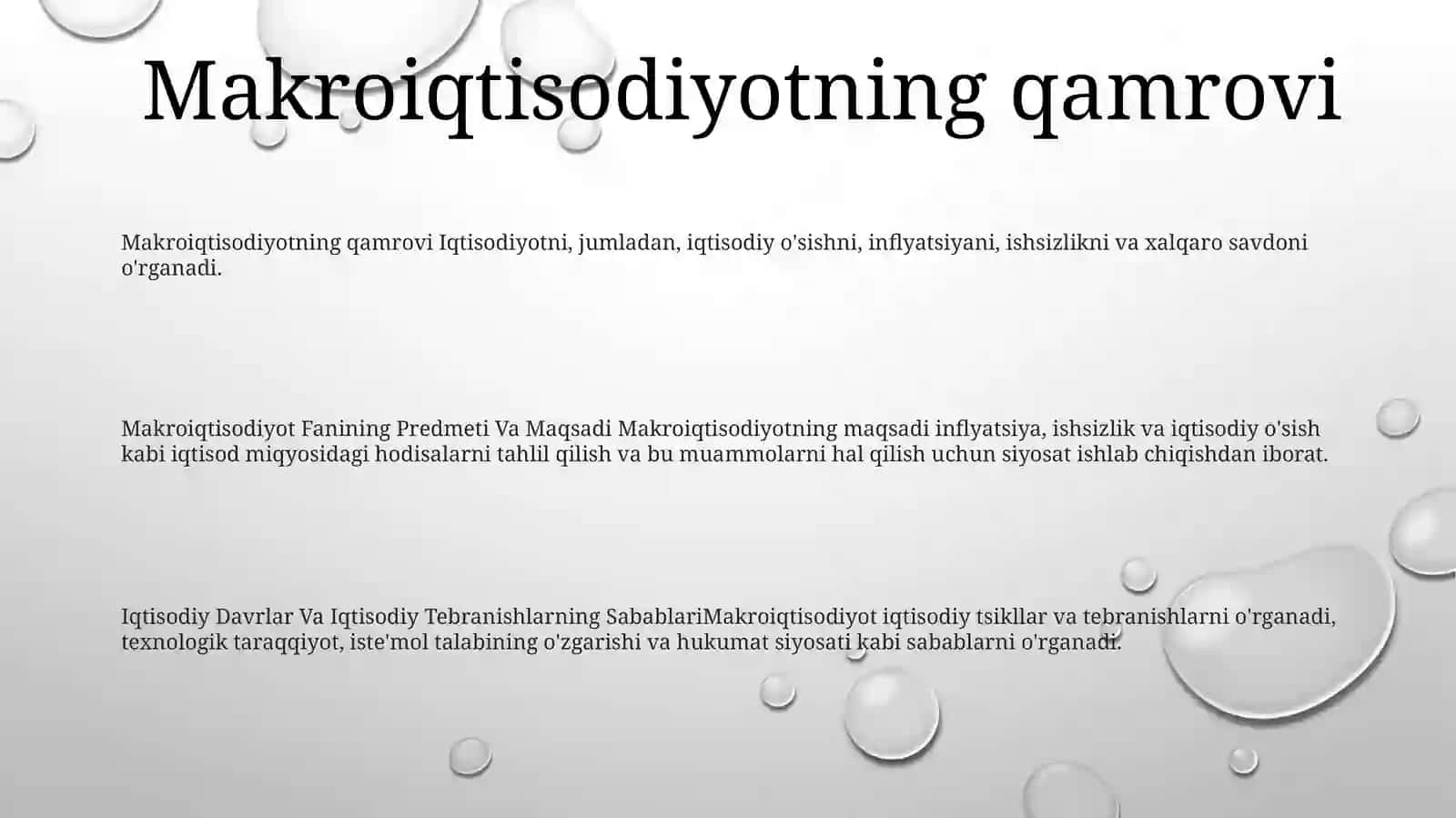 Makroiqtisodiyot Fanining Predmeti Va Maqsadi 2