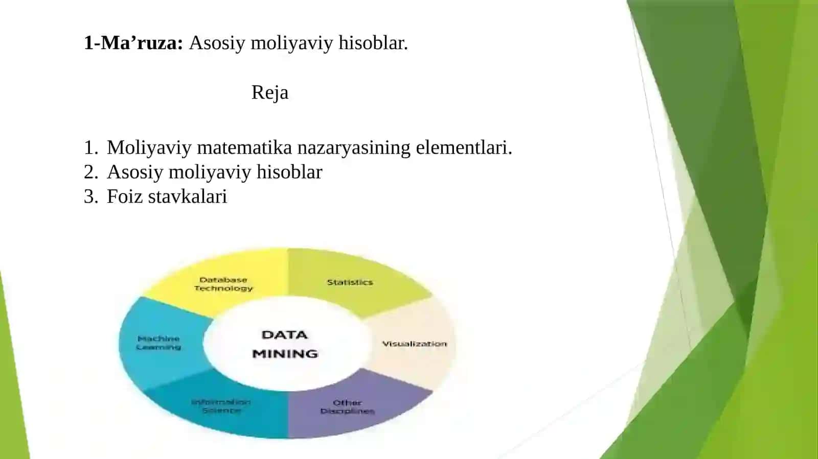 Miqdoriy usullar 2