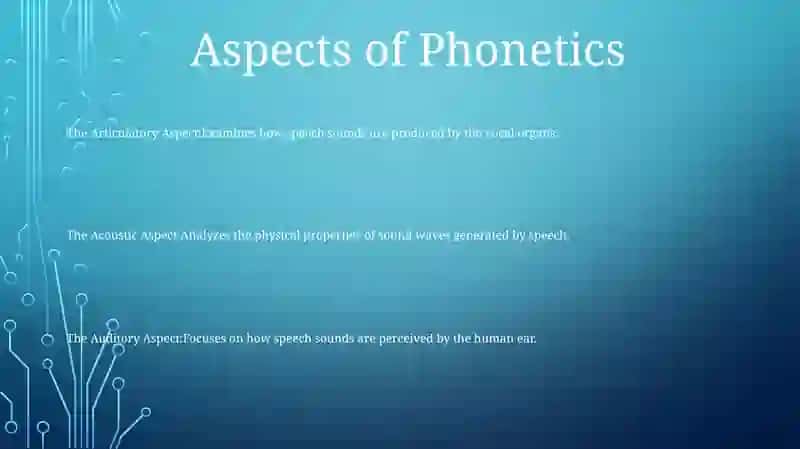 Aspects, Types And Method Of Phonetics 2