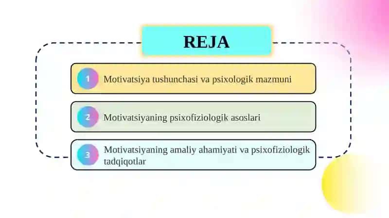 Motivatsiyaning psixofiziologik mexanizmlari 2