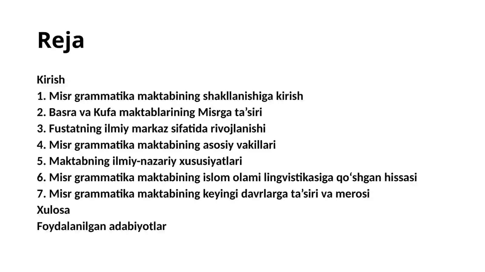 Misr grammatika maktabining shakllanishi 2