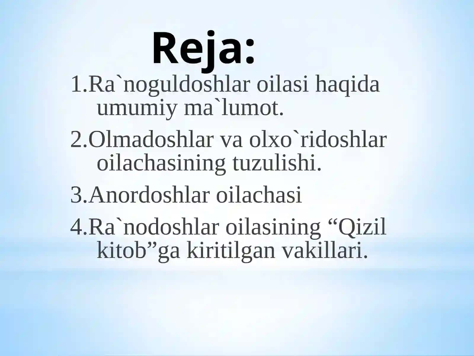 Ra`nonamolar qabilasi 2