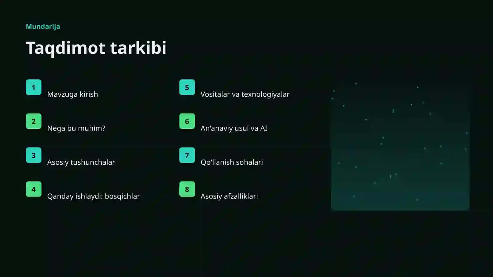 Robototexnika va AI: algoritmlari va usullari 2