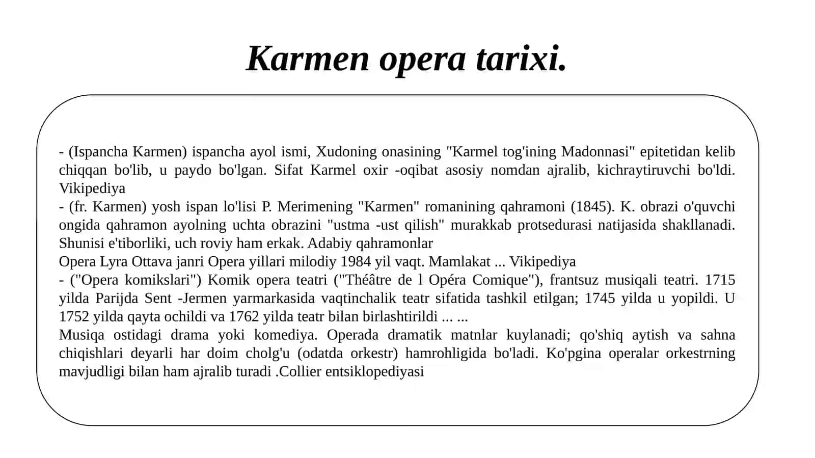 Karmen operatarixi 2