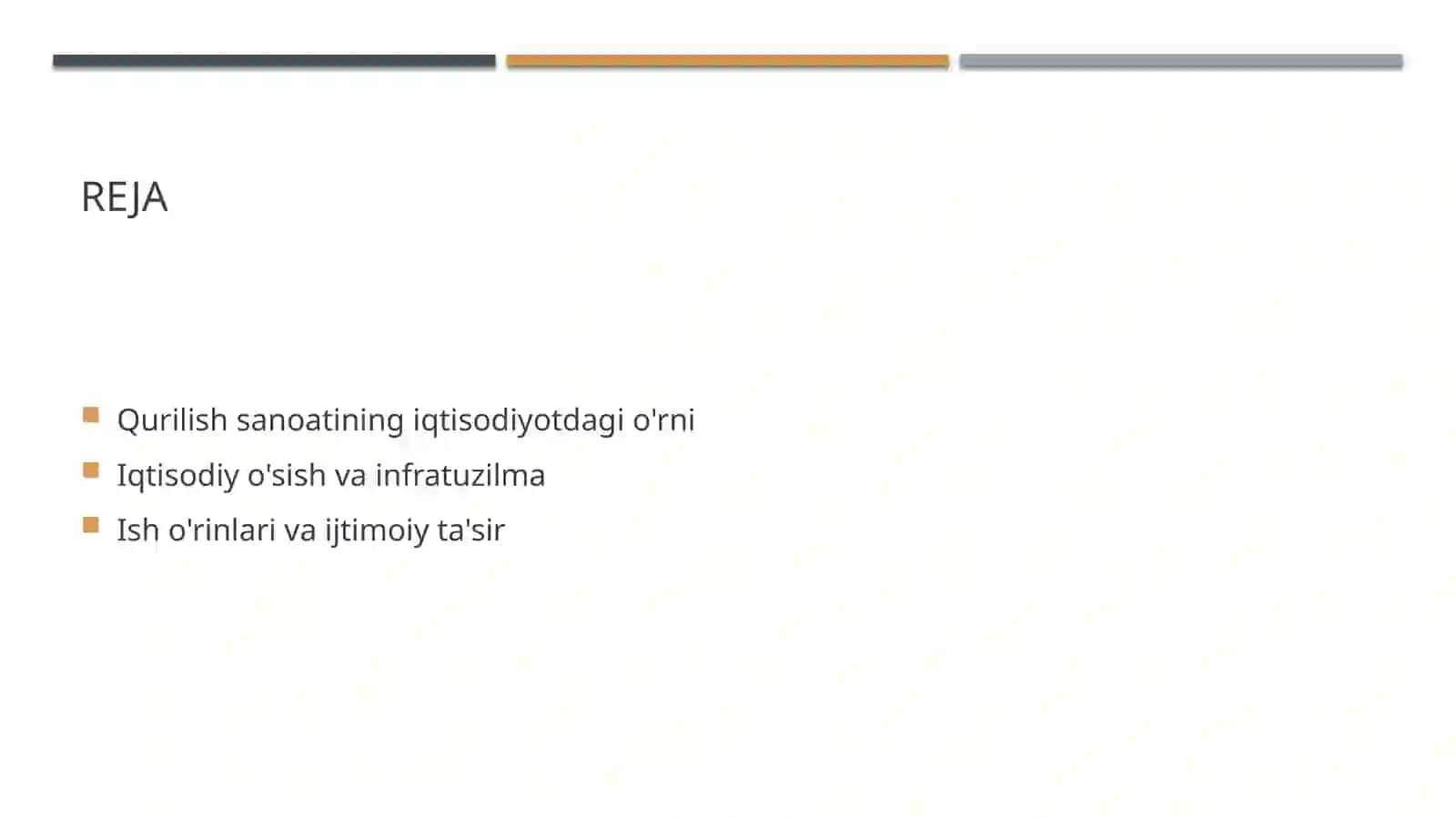 Qurilish milliy iqtisodiyotning muxim tarmog'i 2
