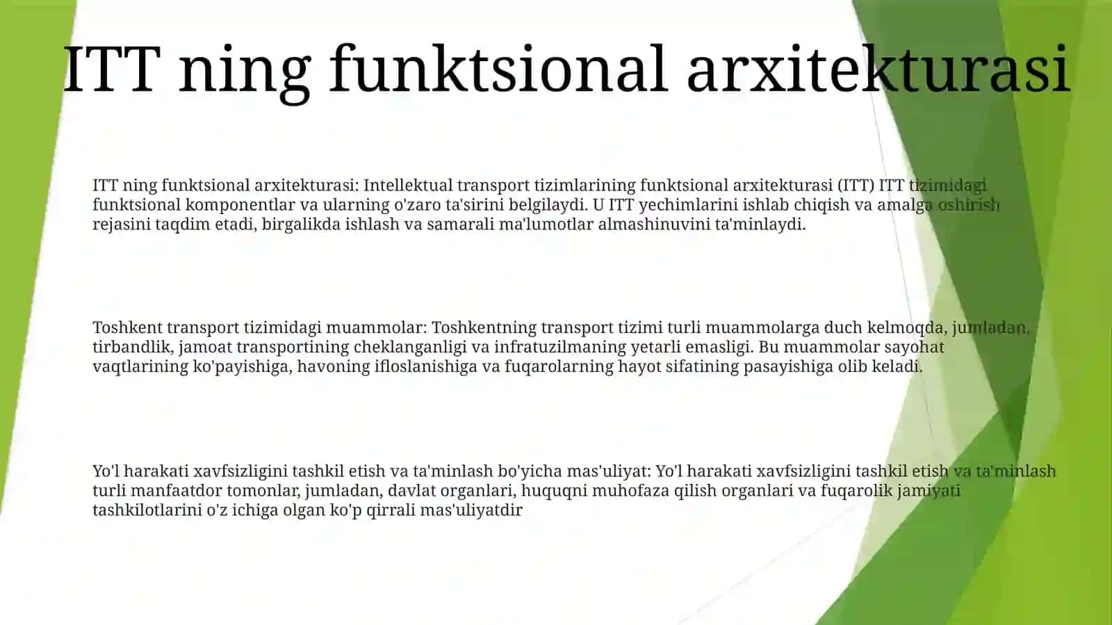 ITT ning funktsional arxitekturasi 2