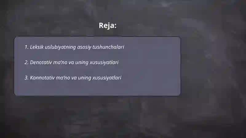 Leksik uslubiyat 2