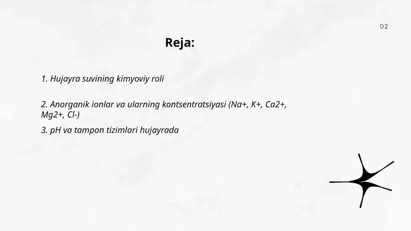 Hujayraning kimyoviy tarkibi 2