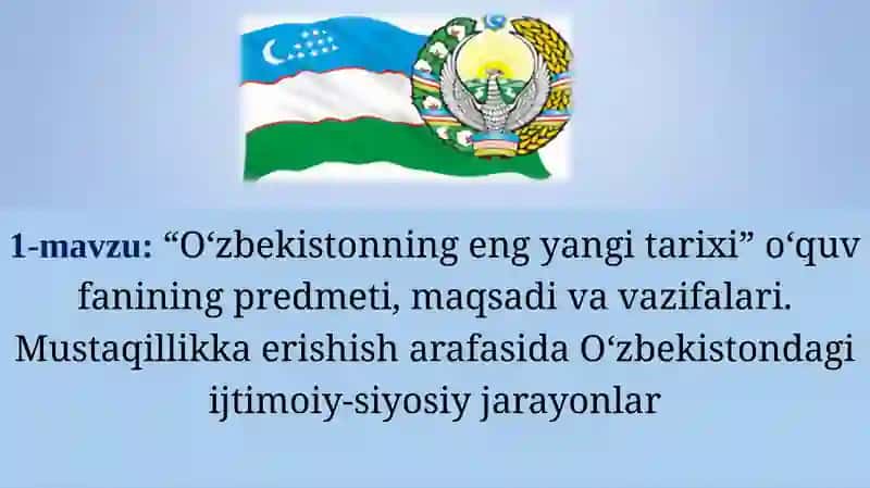 O‘zbekistonning eng yangi tarixi 2