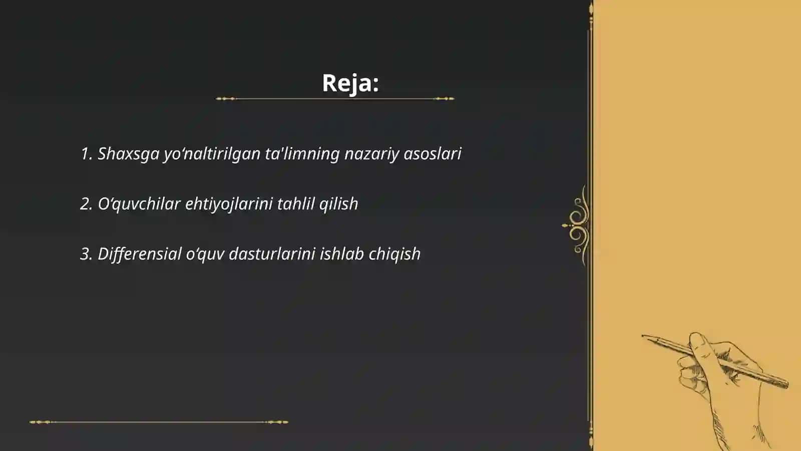 Shaxsga yo‘naltirilgan ta'limning nazariy asoslari 2