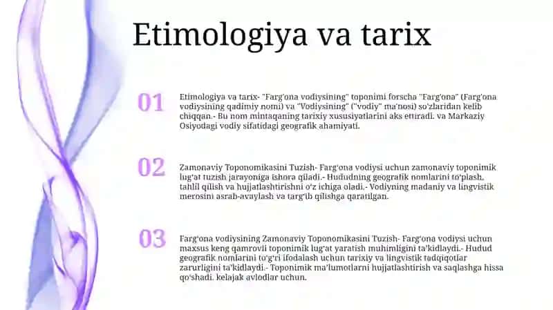 Farg‘Ona Vodiysining Zamonaviy Toponomikasini Tuzish 2