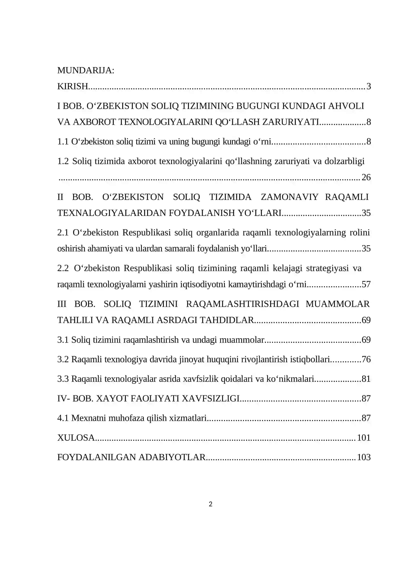 O’zbekiston soliq tizimida zamonaviy raqamli texnologiyalar va ulardan foydalanish 2