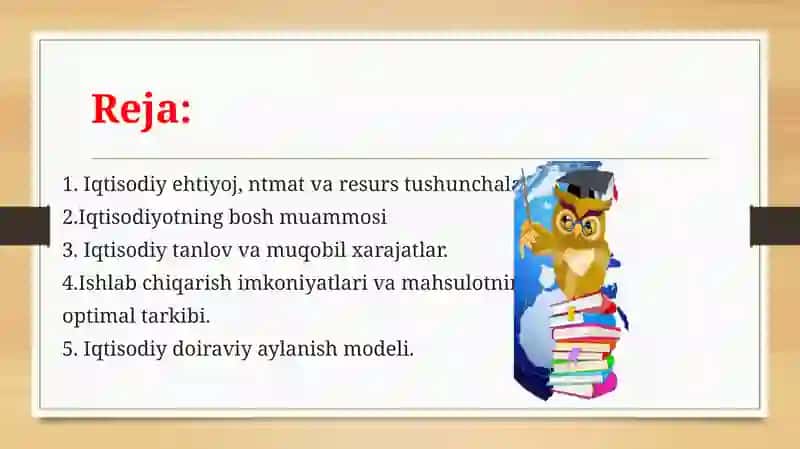 IQTISODIY BAZISTUSHUNCHALARI 2
