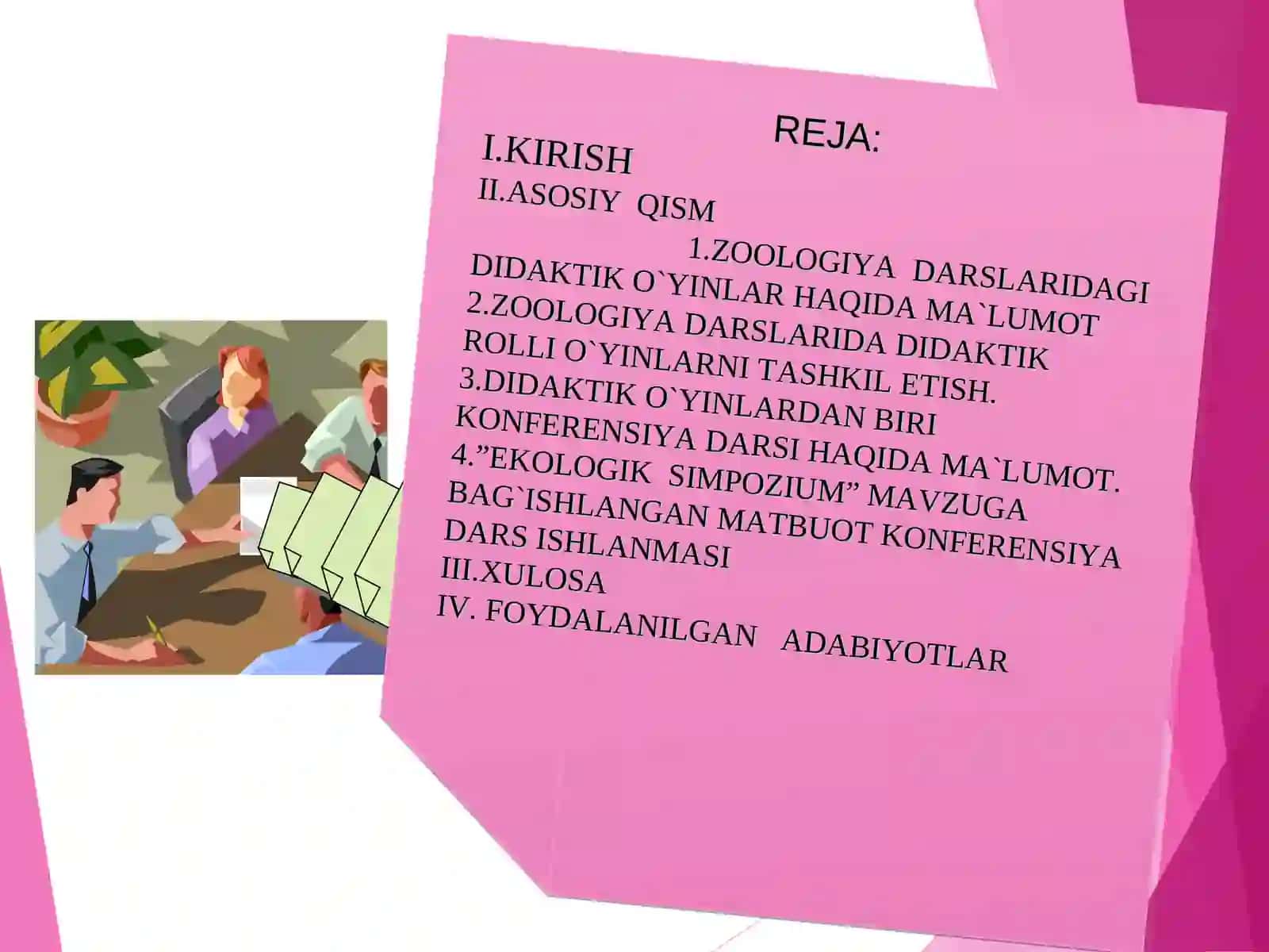 ZOOLOGIYA DARSLARINI OLIB BORISHDA DIDAKTIK O`YIN TEXNOLOGIYALARINI QO`LLASH 2