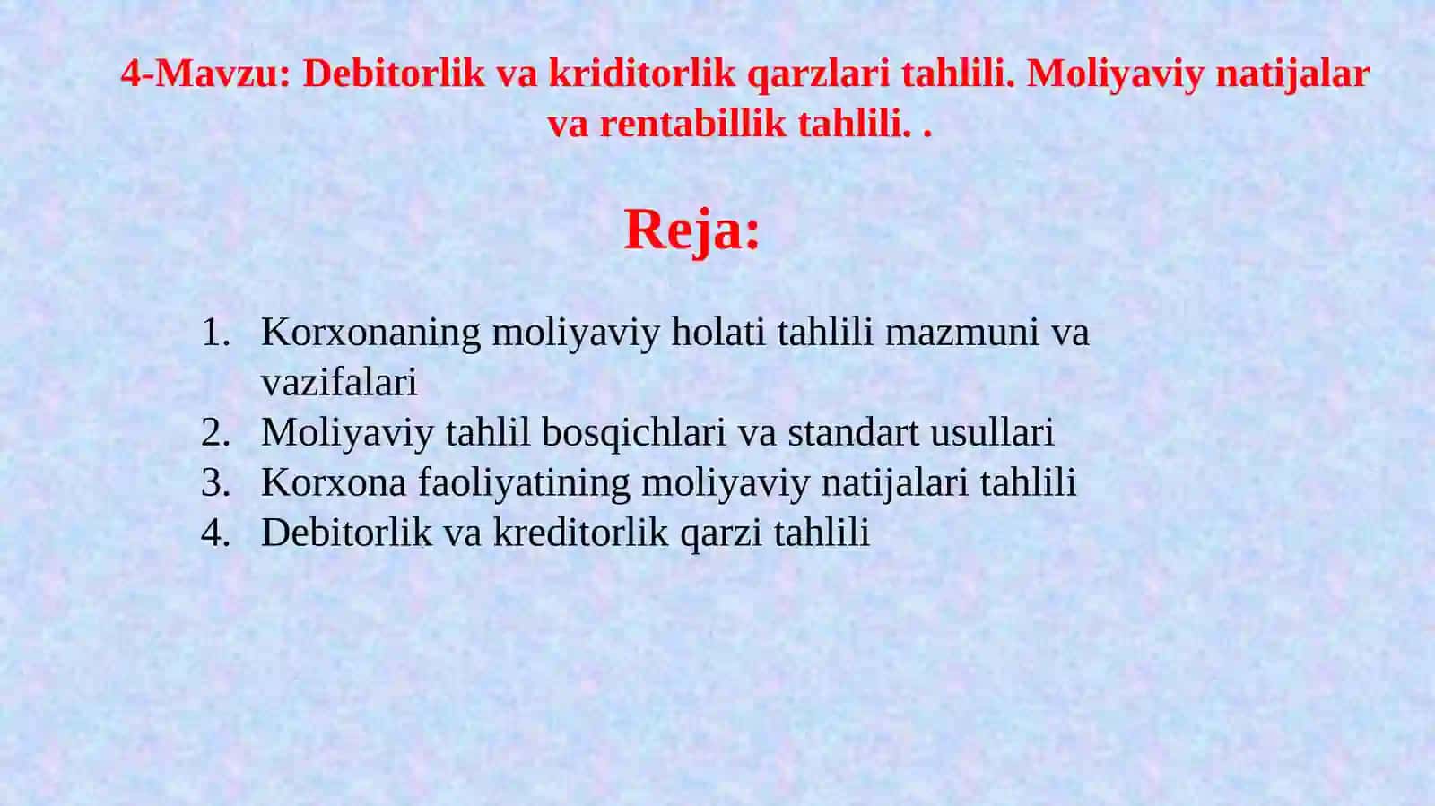 Tarmoqlar iqtisodiyoti va buxgalteriyasi 2