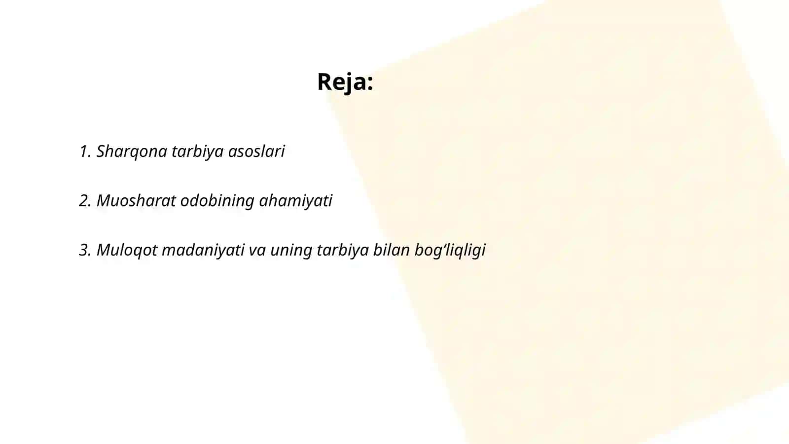 Sharqona tarbiya va muosharat odobining muloqotga taʼsiri 2
