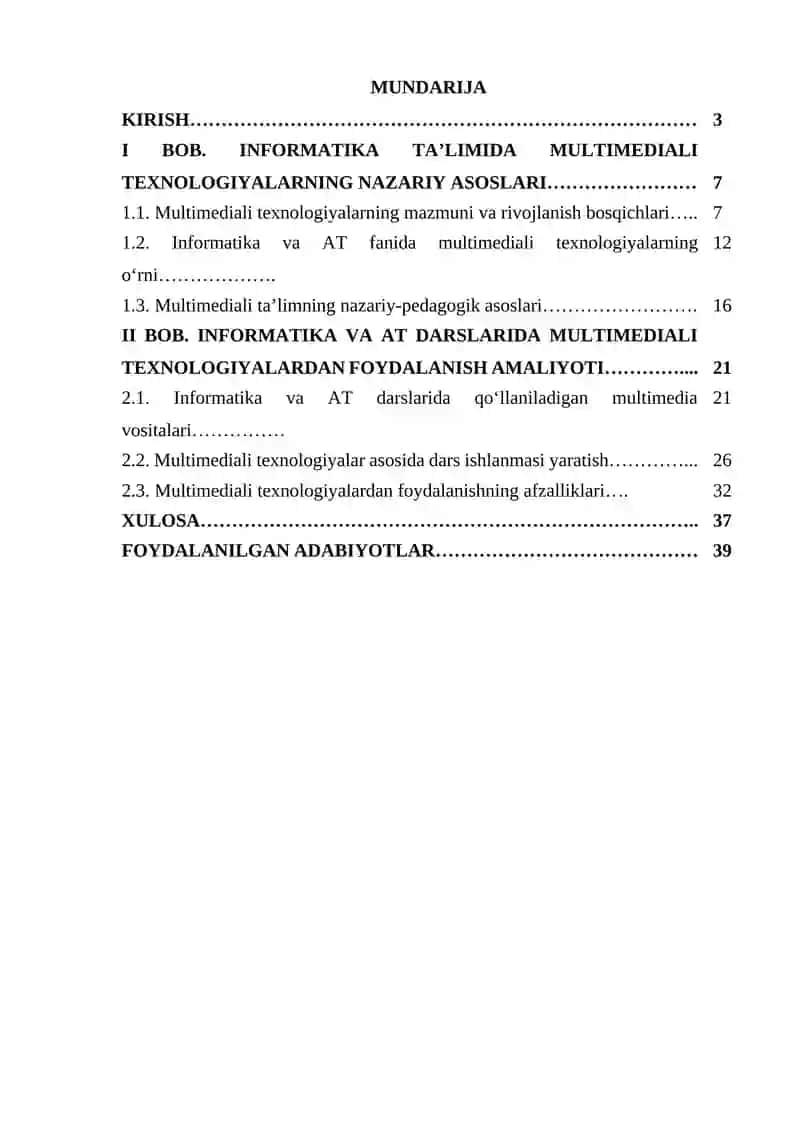 Informatika va AT ni o‘qitishda multimediali texnologiyalardan foydalanish 2