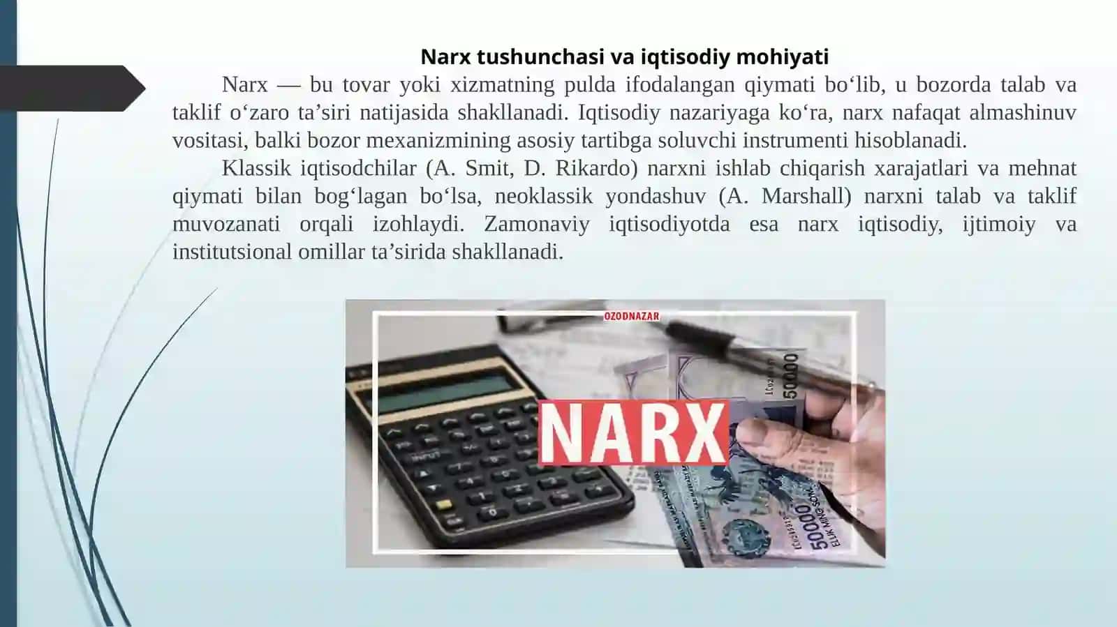 Bozor iqtisodiyotiga oʻtish davrida davlatning narx siyosati 2