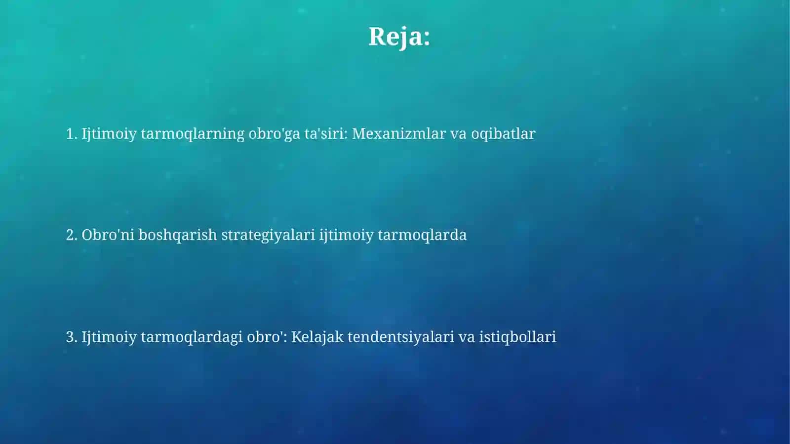 Ijtimoiy tarmoqlarning kompaniyalar obro'siga ta'sirini tahlil qilish 2