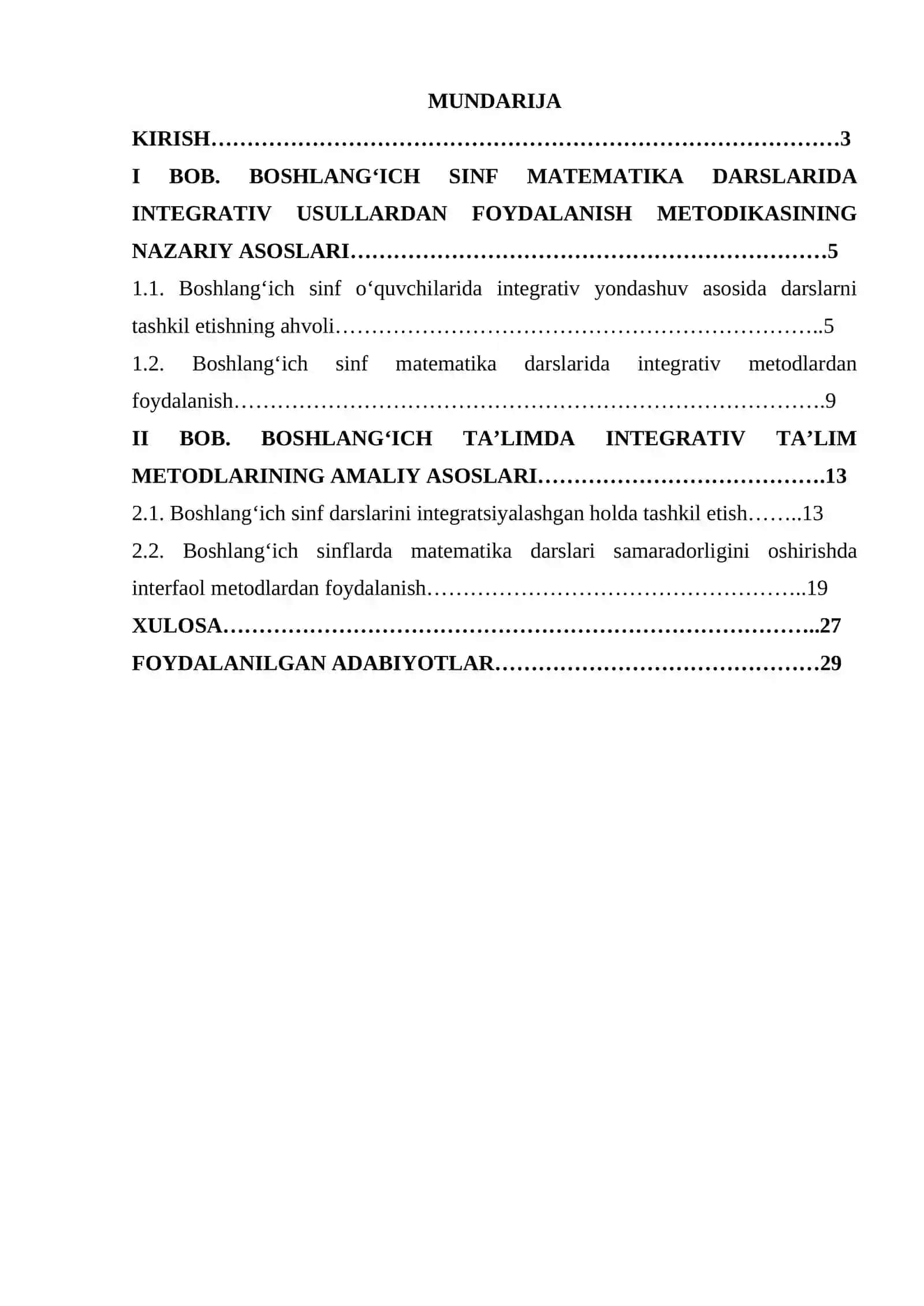 Matematikadan integrativ o’qitish samaradorligini oshirish omili sifatida 2