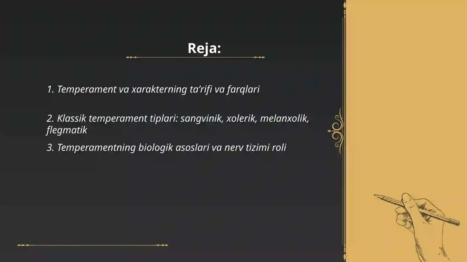 Temperament va xarakter 2