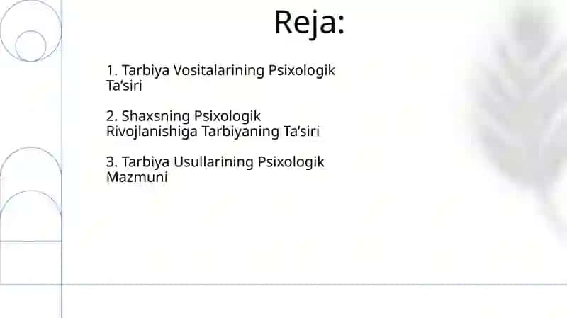 Tarbiya metodlari va vositalarining psixologik mazmuni 2